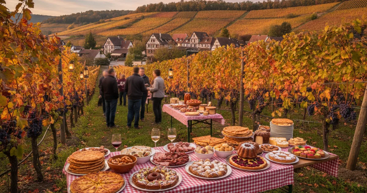 Vignobles en Scène Alsace : gourmandises sucrées salées dans le vignoble du Grand Cru Rangen, Thann